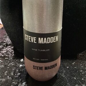 Steve Madden Glittery Silver and Pink Tumbler